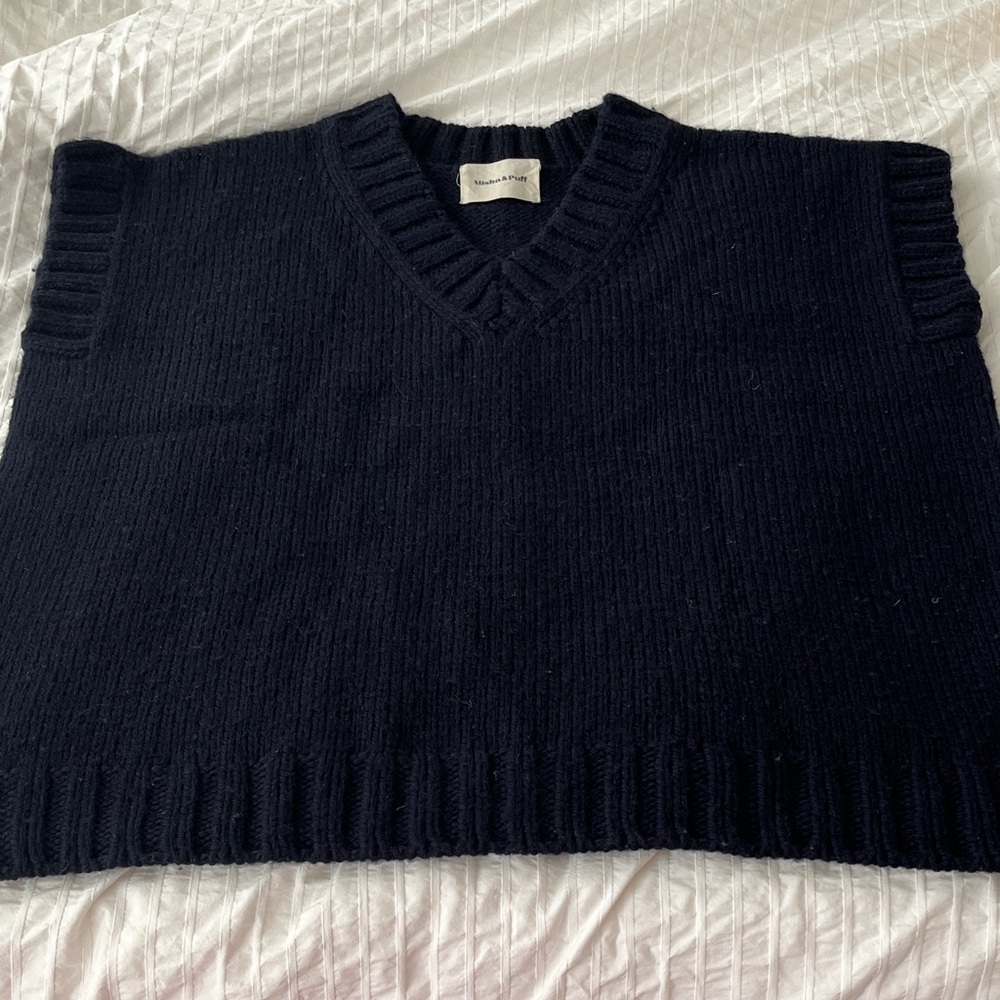Misha and Puff Ingela Vest in Ink - Wool S/M